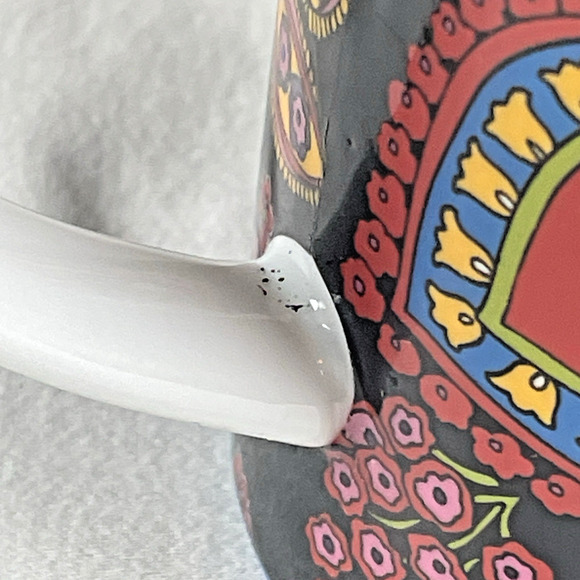 Vera Bradley Symphony in Hue Tea Mug with Lid For Barnes & Noble Floral Cup - Picture 4 of 11